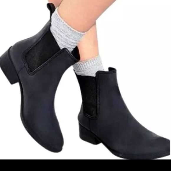 Jeffrey Campbell black Chelsea rain boot 9 - Picture 1 of 7